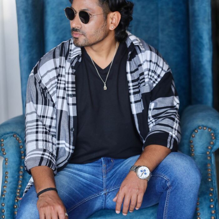 Olive Overdye Check Shirt